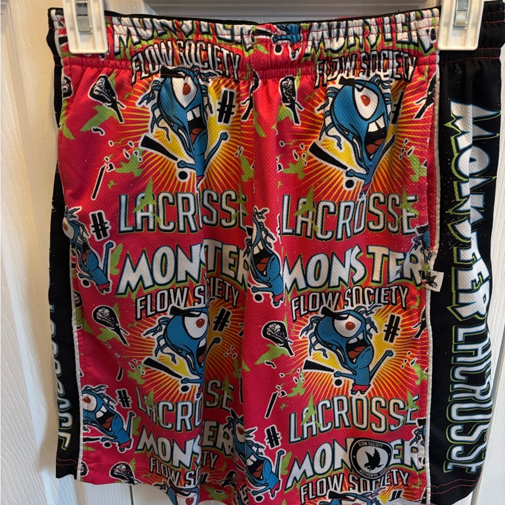 Flow Society Kids Lacrosse Shorts - Red